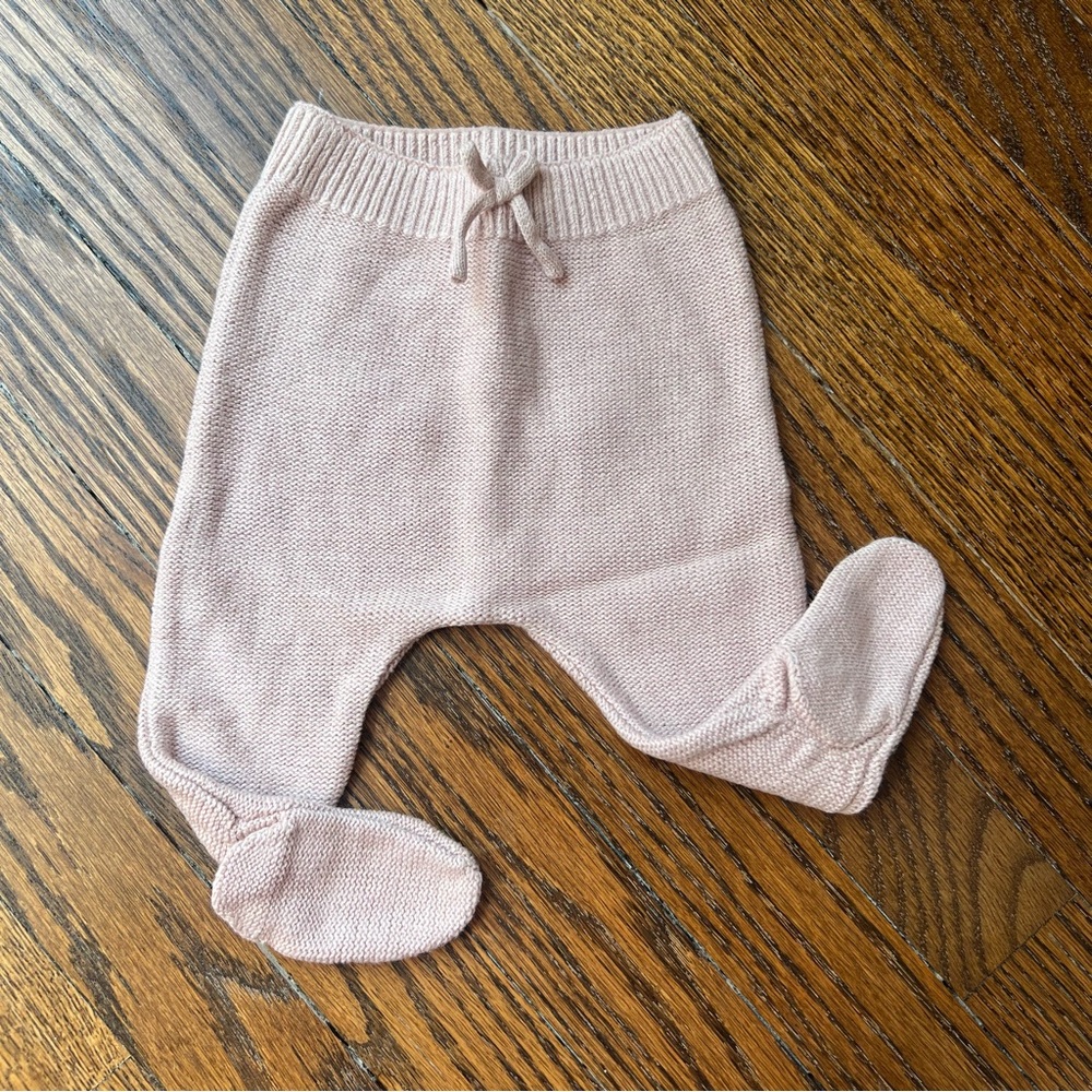 Zara knit footie joggers